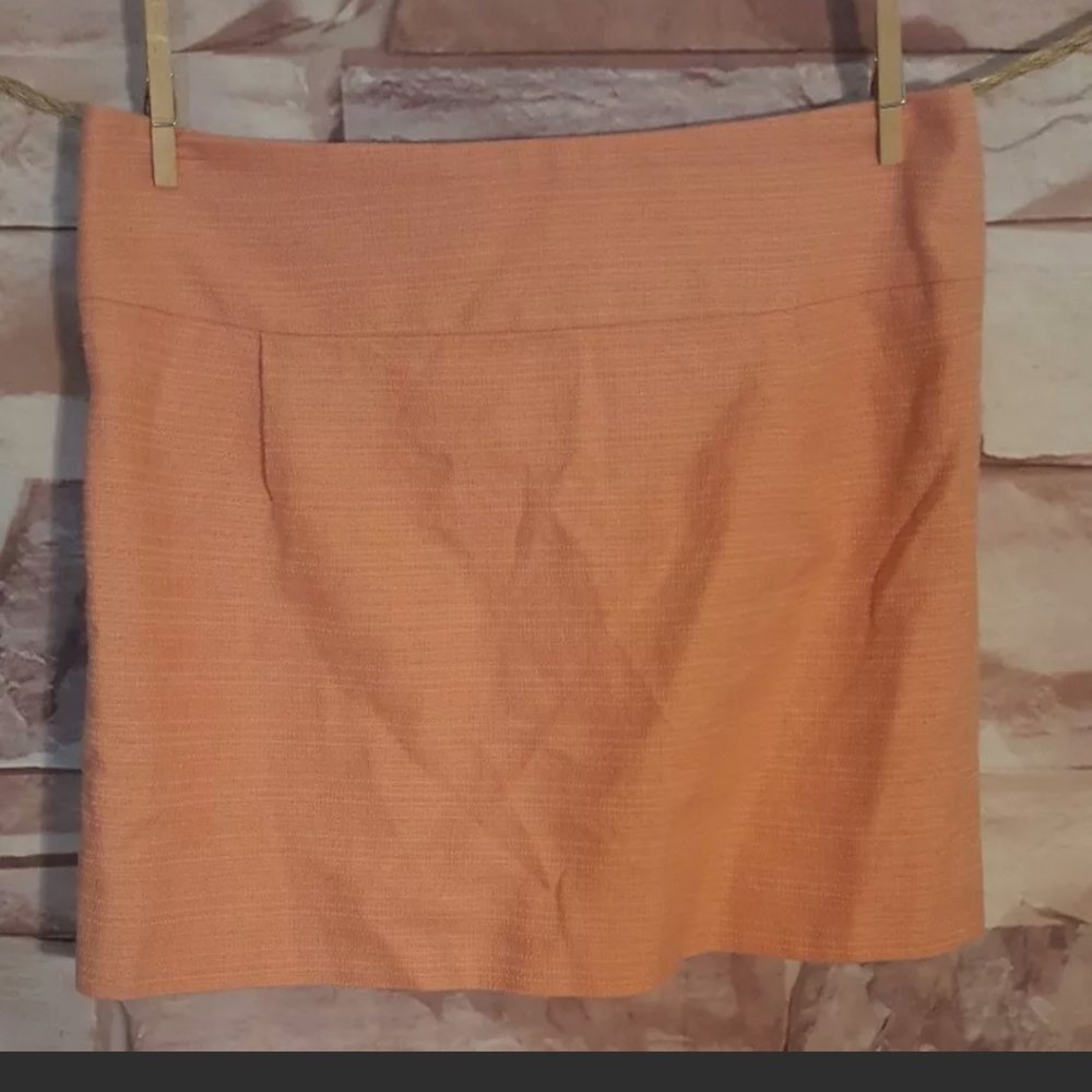 J Crew Textured Peach Mini Skirt